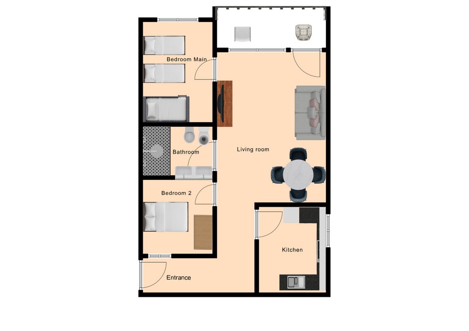Bonito apartamento  en la zona de playa de Burriana Nerja